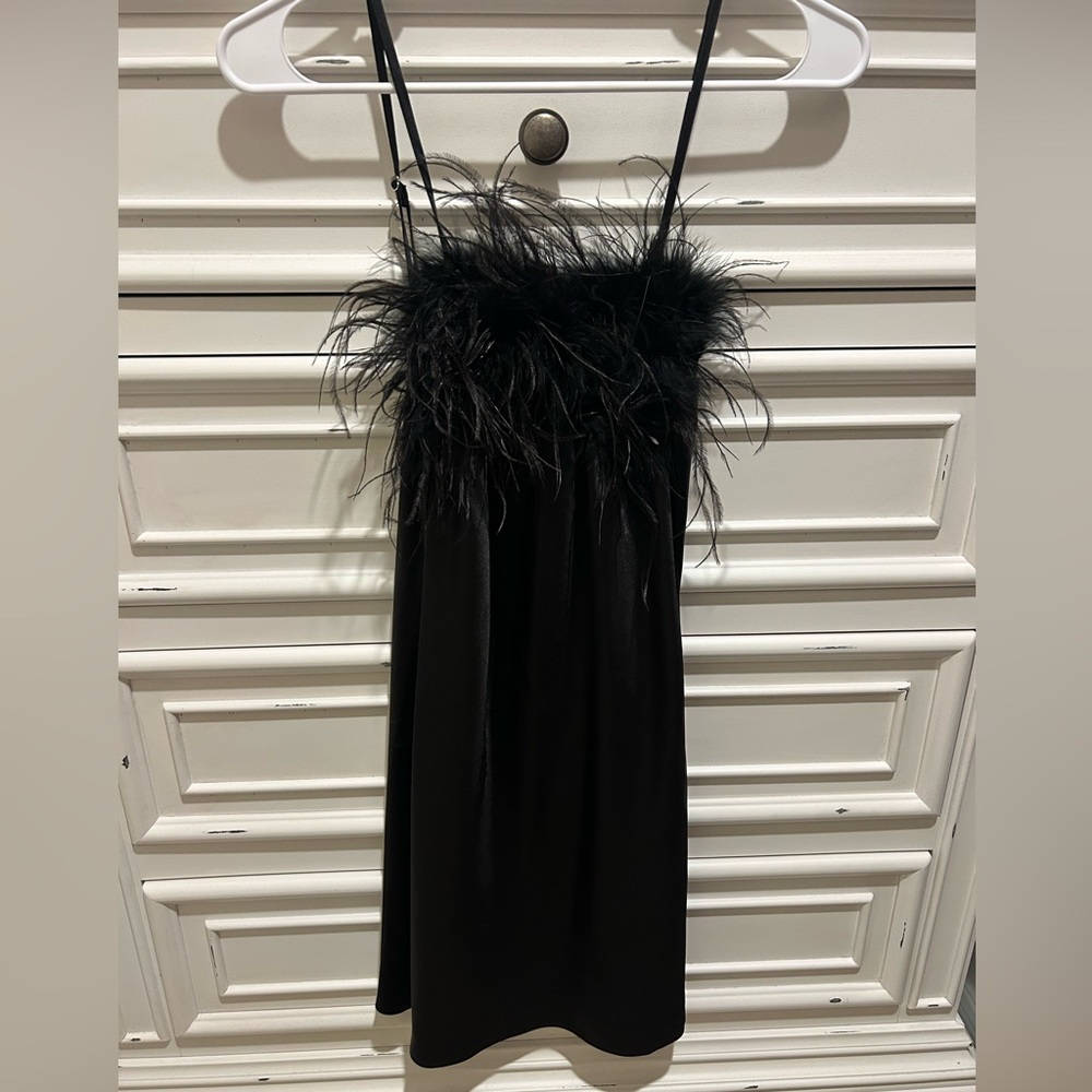 Black Boa Dress